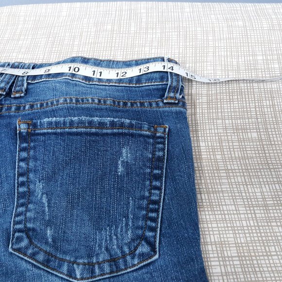 Kut from the Kloth Women's Skinny Jeans Size 2 Distressed Medium Wash Blue Denim - Picture 8 of 12